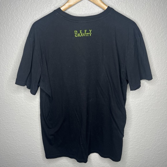 WICKED Musical Defy Gravity Black Short Sleeve T-Shirt Green For Good Size XL - Picture 6 of 8